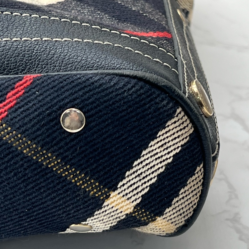 💗香緹國際精品💗 745 Burberry 藍格紋托特包-14