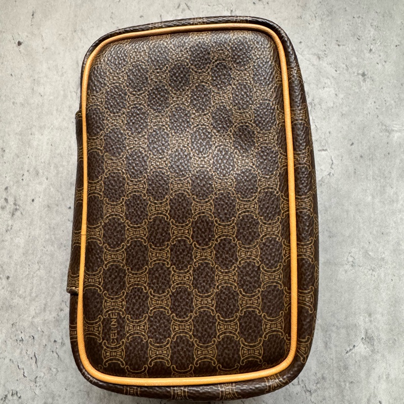 Celine Vanity Case 手提化妝盒手袋 真皮 棕色 斜背 蓆琳-11