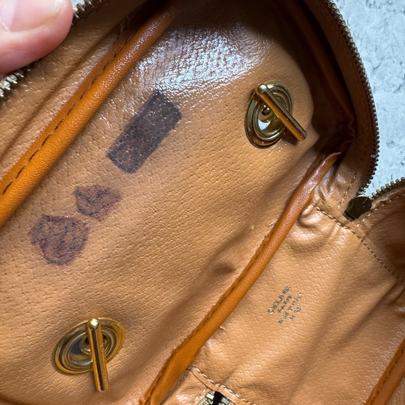 Celine Vanity Case 手提化妝盒手袋 真皮 棕色 斜背 蓆琳-17