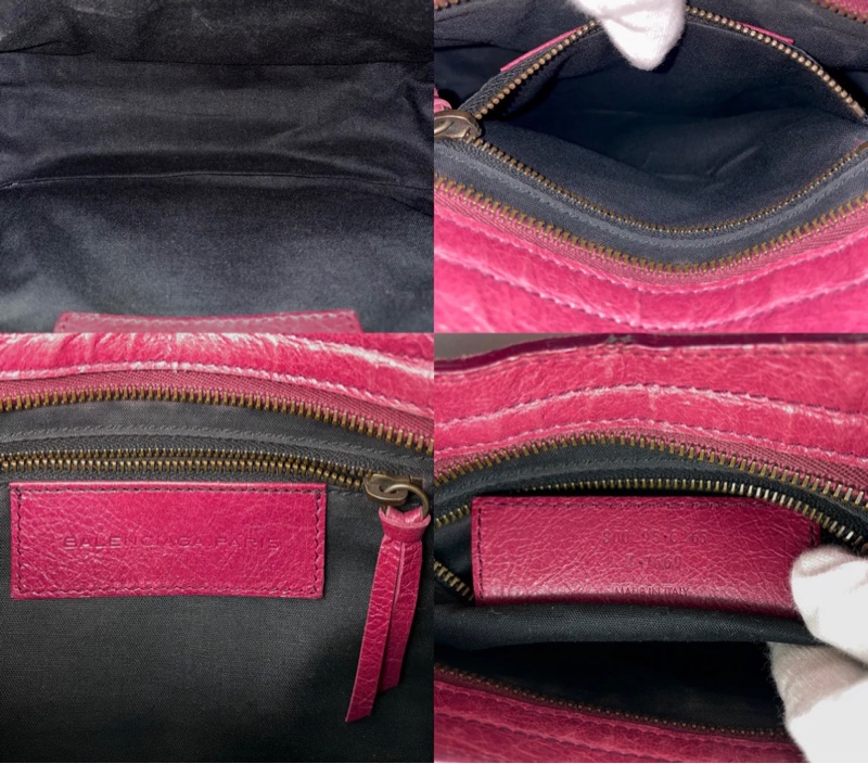 「JL精品代購」9新 Balenciaga鬚鬚流蘇機車包酒红色小號斜挎款-11