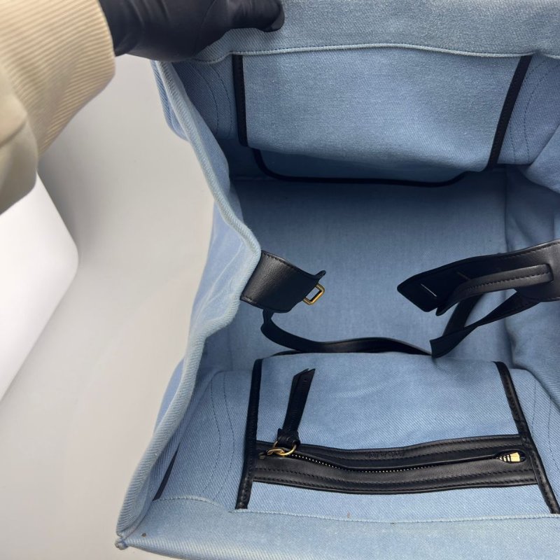 賽琳 Luggage 單肩斜背笑臉包 帆布拼色 尺寸30*27*25-18