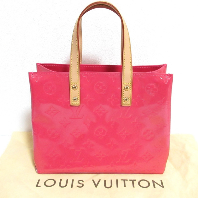 路易威登 Vernis Reed PM 手提包，粉紅色，女士-1