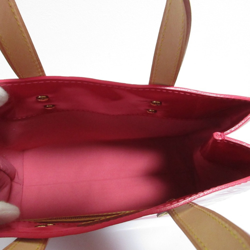 路易威登 Vernis Reed PM 手提包，粉紅色，女士-10