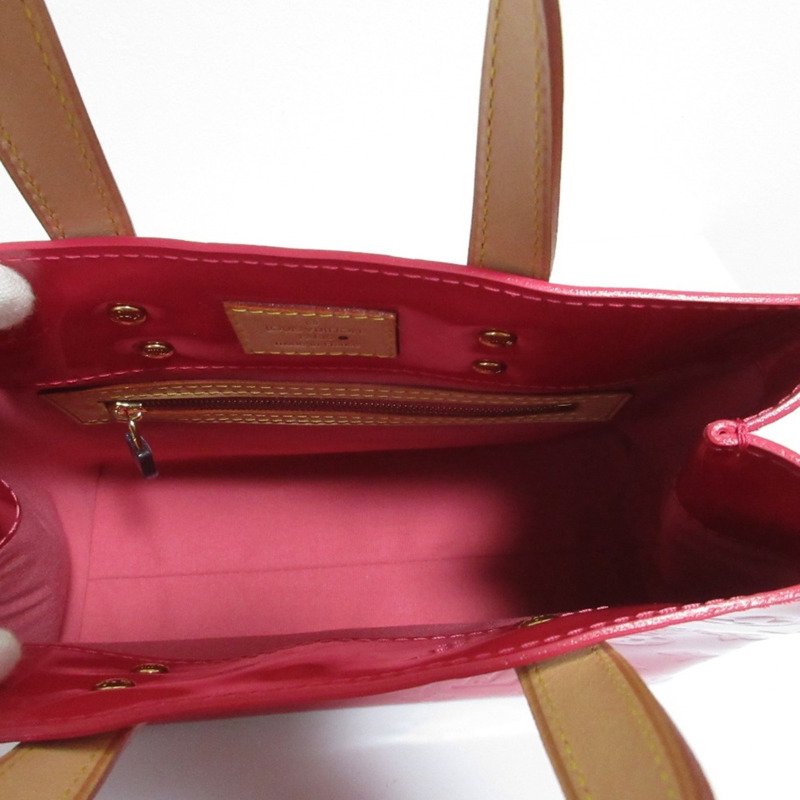 路易威登 Vernis Reed PM 手提包，粉紅色，女士-11