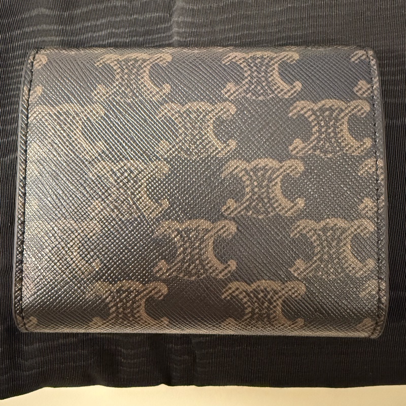 CELINE TRIOMPHE標誌印花小號翻蓋錢包-6