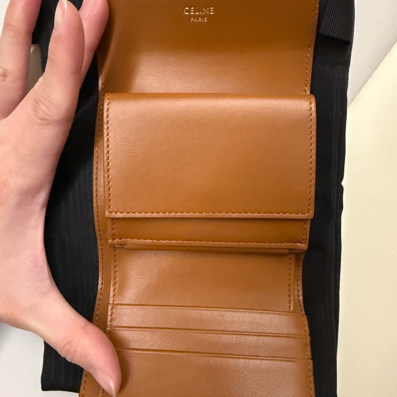 CELINE TRIOMPHE標誌印花小號翻蓋錢包-11