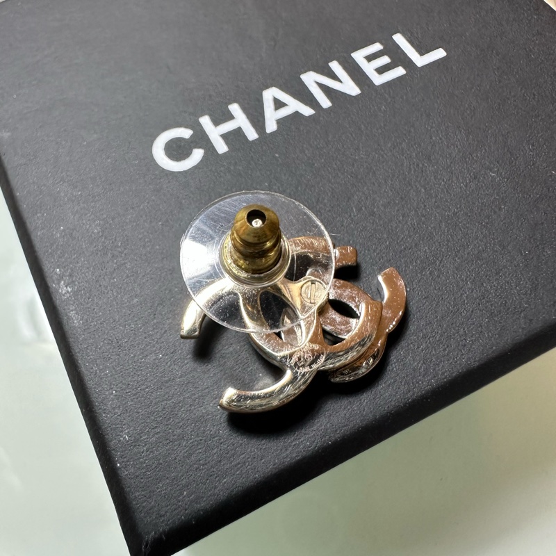 CHANEL雙C耳環-3