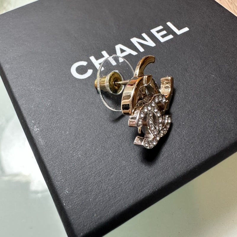 CHANEL雙C耳環-4