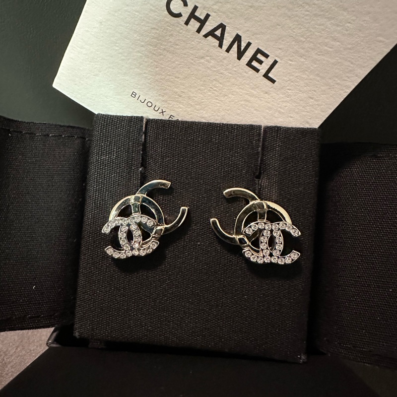 CHANEL雙C耳環-5