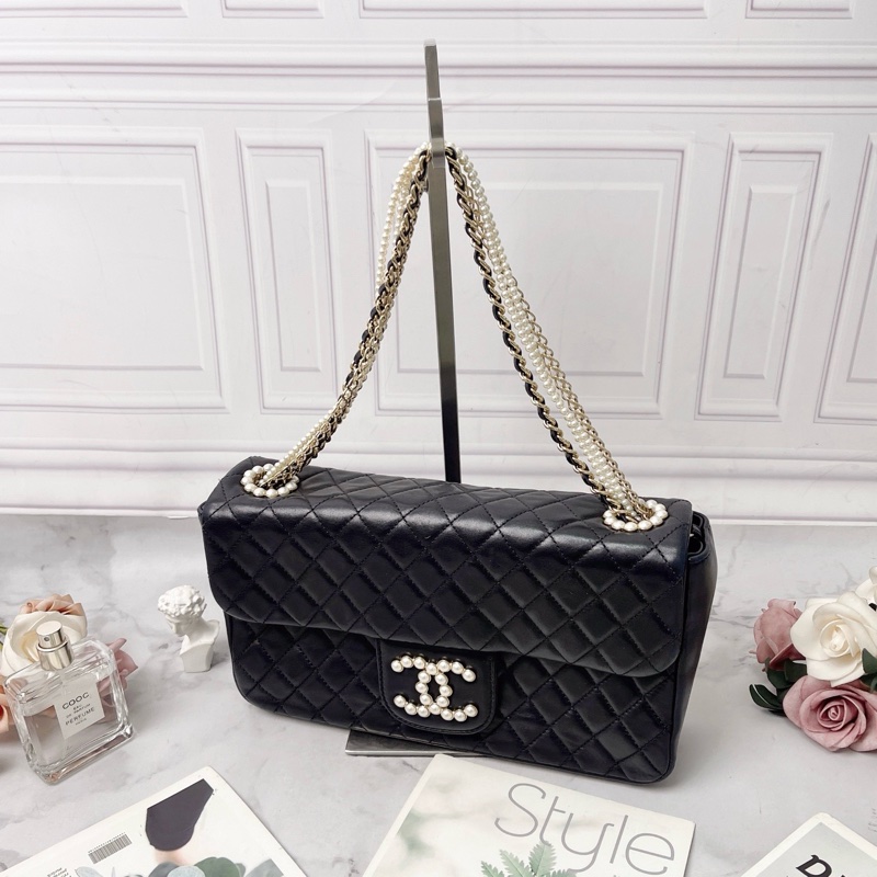 Chanel Westminster珍珠扣鏈條包26×15×6 98新配件塵袋-4