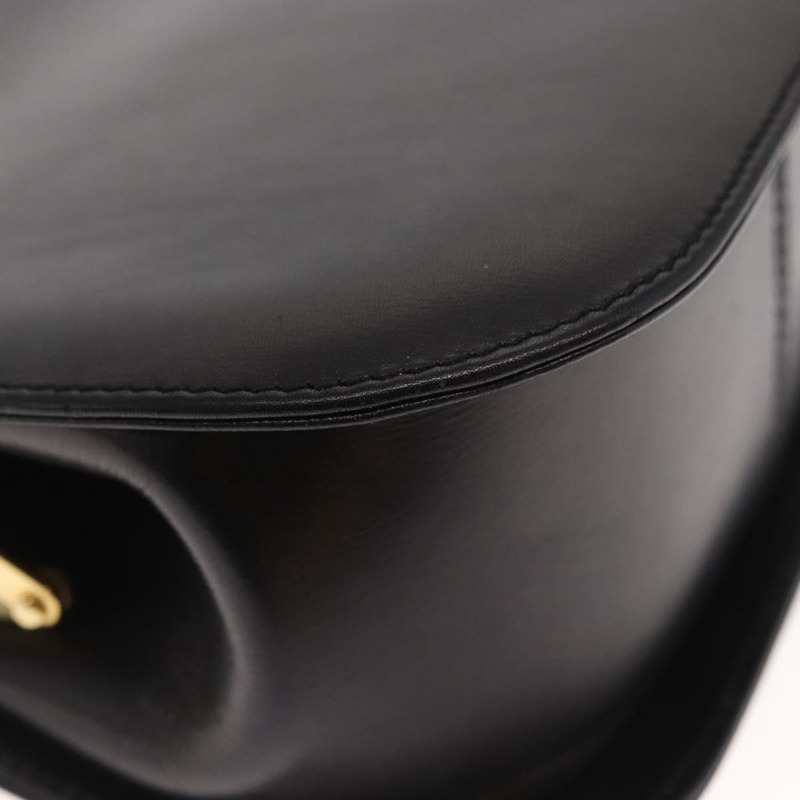 【日本直送】Salvatore Ferragamo Gancini 手提包，黑色皮革，金色，正品，貨號 159266V-14