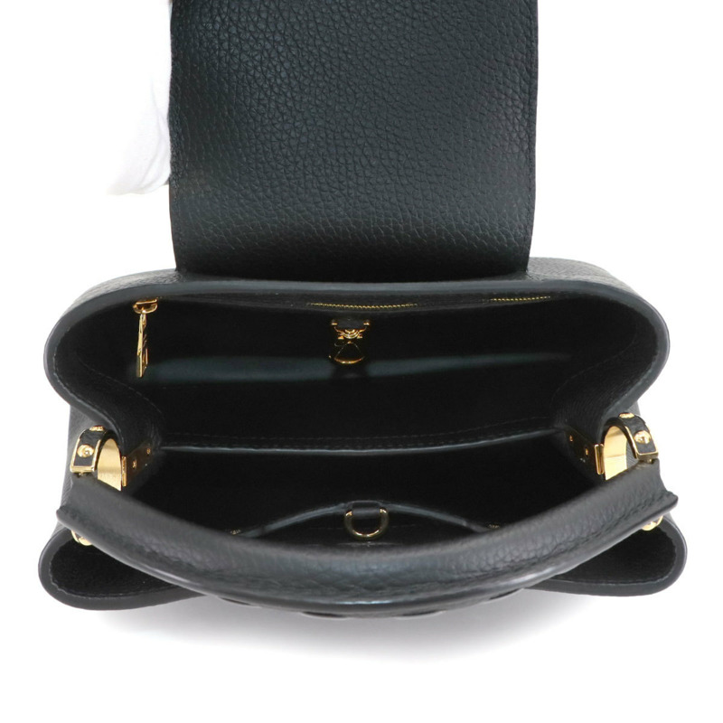 路易威登 Wild at Heart Capucines BB 兩手提/肩背包，Taurillon 皮革，黑色，M58720，RFID 防盜系統-6