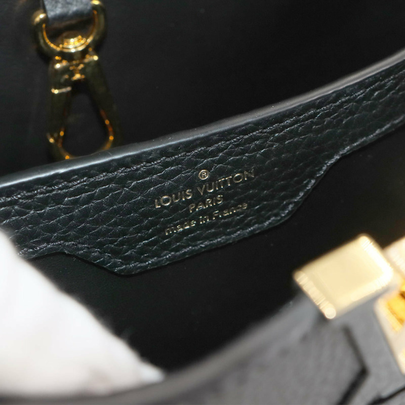 路易威登 Wild at Heart Capucines BB 兩手提/肩背包，Taurillon 皮革，黑色，M58720，RFID 防盜系統-7