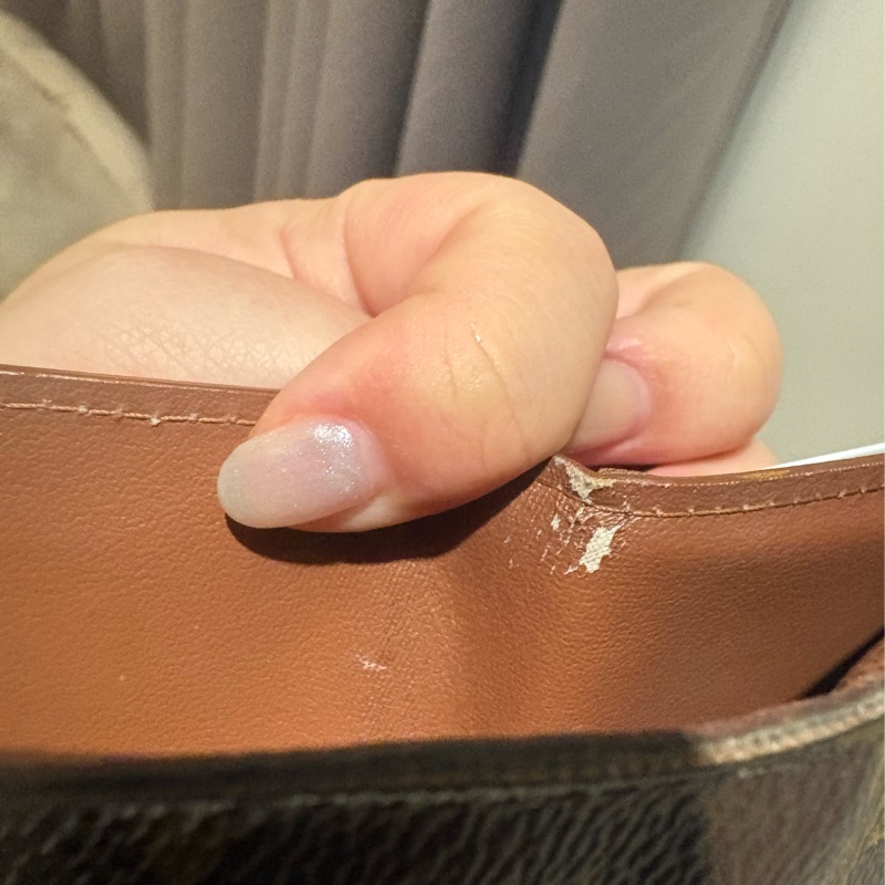 LV老花三折短夾-20