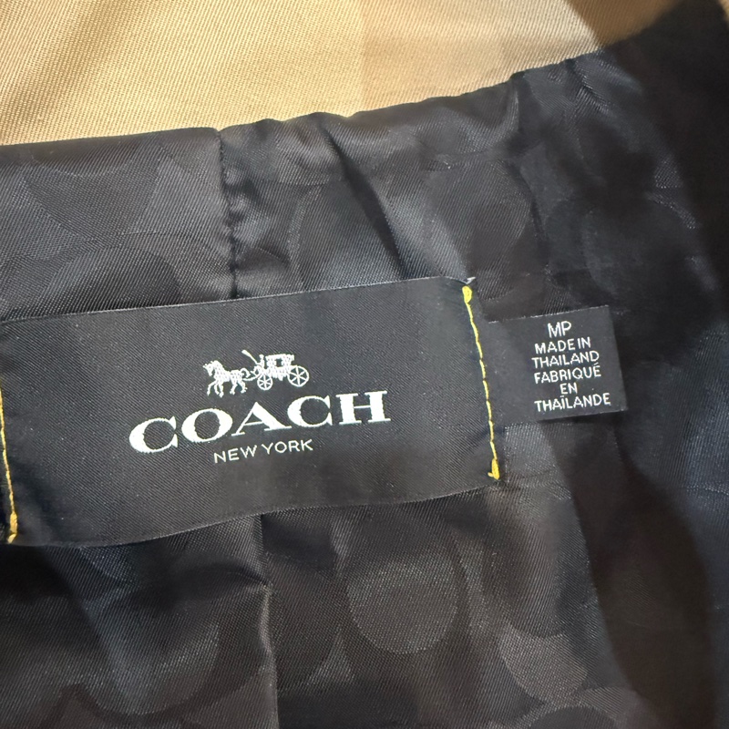 Coach 經典挺版 風衣外套 M-9