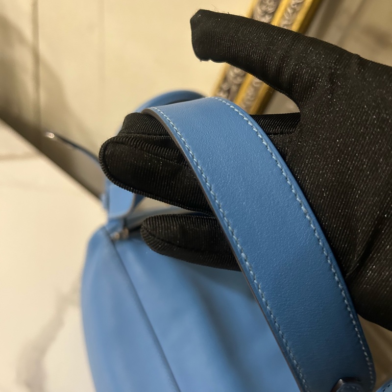 ✨Hermes 愛馬仕 Lindy 26 牛仔藍 99新-8