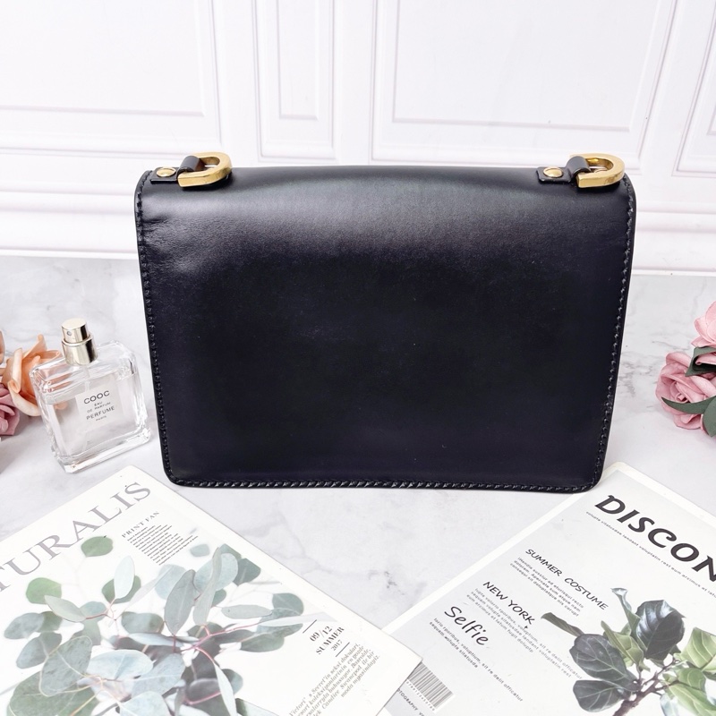 DIOR 黑色光面牛皮J'ADior系列肩背包25×16×7 98新配件盒子塵袋保卡-4