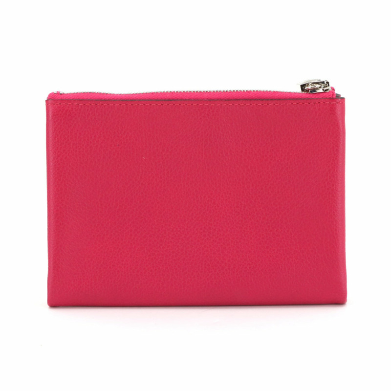 愛馬仕 (Hermes) Atout 14 PM 迷你手拿包,Evercolor Framboise Rouge Cellier 配色,飾有 Z 字印記和銀色五金配件。-1