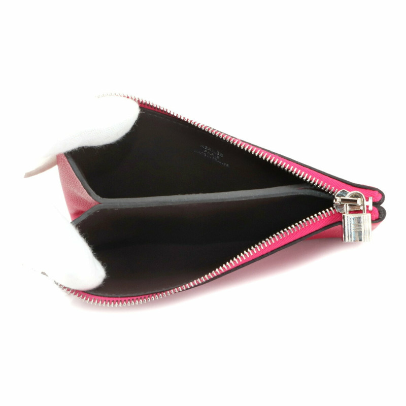 愛馬仕 (Hermes) Atout 14 PM 迷你手拿包,Evercolor Framboise Rouge Cellier 配色,飾有 Z 字印記和銀色五金配件。-4