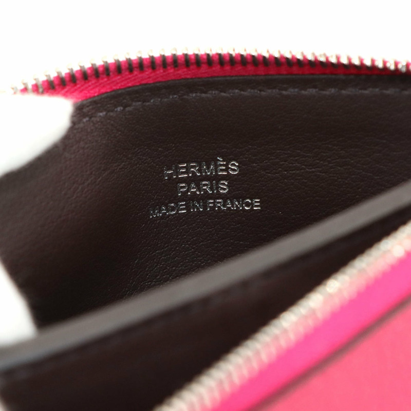 愛馬仕 (Hermes) Atout 14 PM 迷你手拿包,Evercolor Framboise Rouge Cellier 配色,飾有 Z 字印記和銀色五金配件。-5