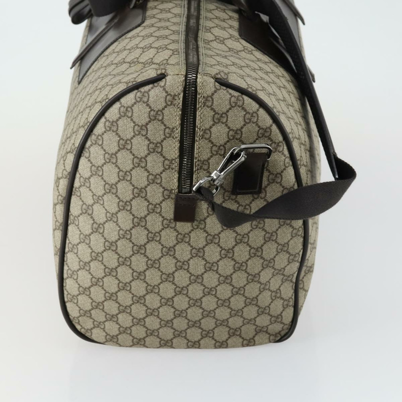【日本直送】GUCCI GG Supreme 波士頓包 PVC 兩用 米色 銀色 101672 正品 ki6241-2