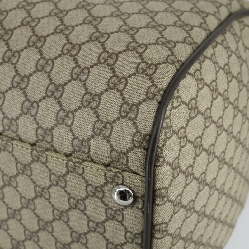 【日本直送】GUCCI GG Supreme 波士頓包 PVC 兩用 米色 銀色 101672 正品 ki6241-15