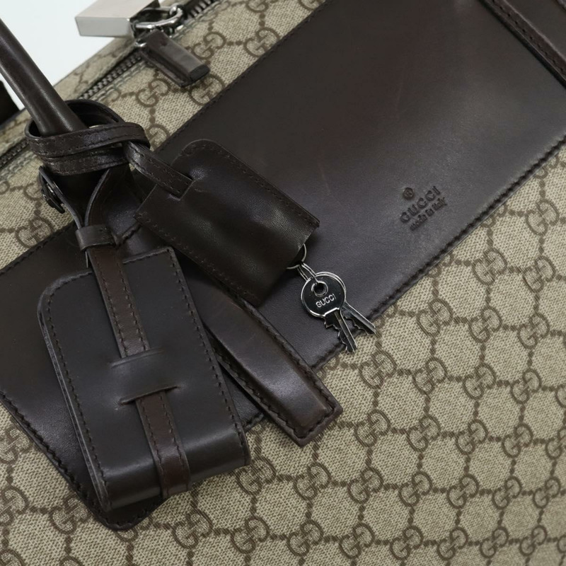 【日本直送】GUCCI GG Supreme 波士頓包 PVC 兩用 米色 銀色 101672 正品 ki6241-19