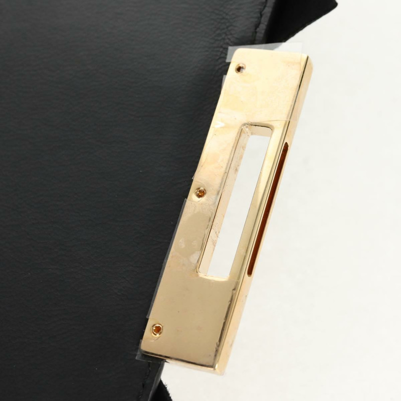 【日本直送】Salvatore Ferragamo Gancini 手提包，絨面革材質，黑色金色雙肩包，正品，貨號 157339V-8