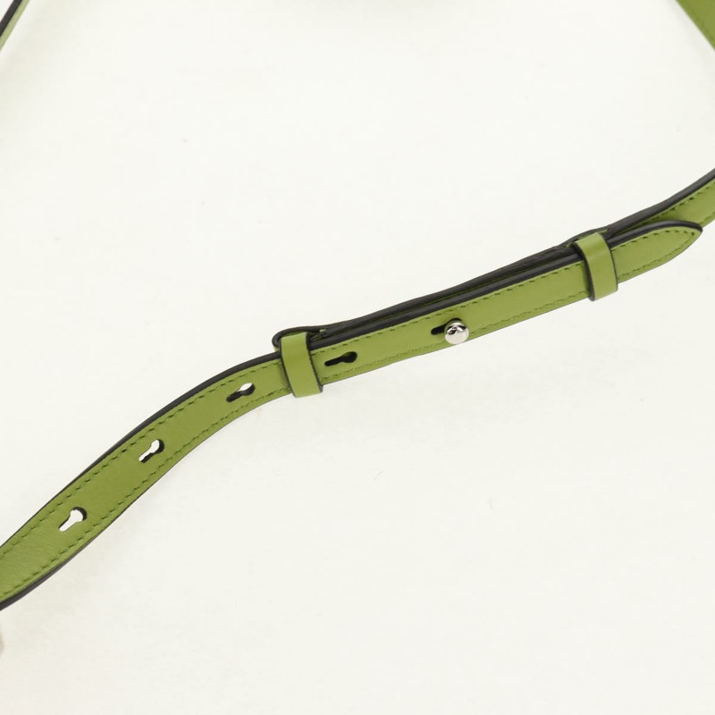 【日本直送】Salvatore Ferragamo Gancini Studio 皮革雙肩包 綠色銀色 正品 158925V-8