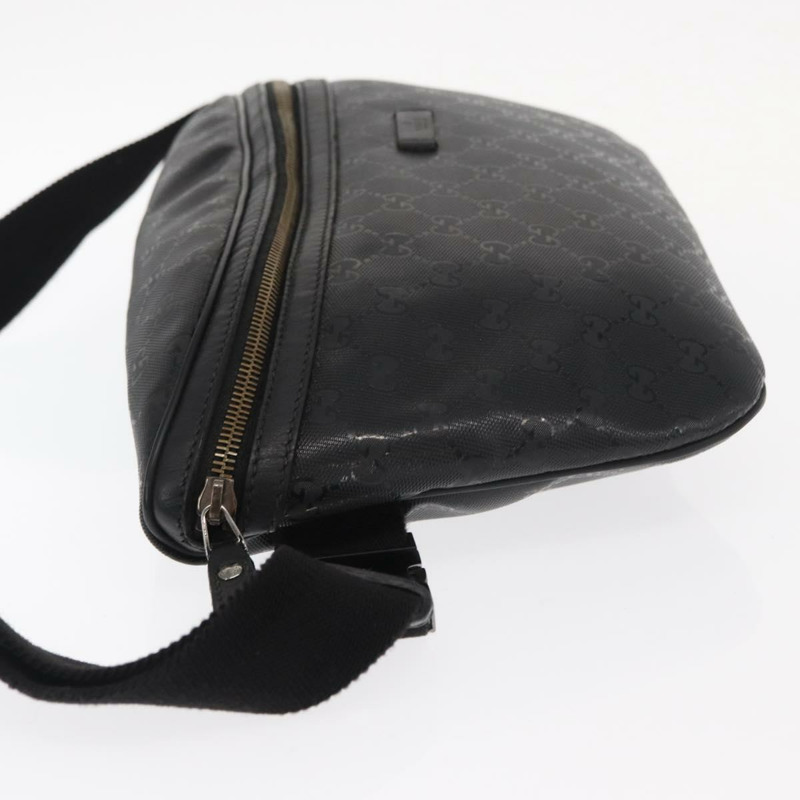 【日本直送】GUCCI GG帆布GG系列斜背包 PVC材質 黑銀 211110 Auth bs31846-3