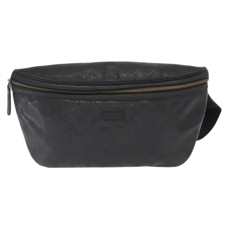 【日本直送】GUCCI GG帆布GG系列斜背包 PVC材質 黑銀 211110 Auth bs31846-12