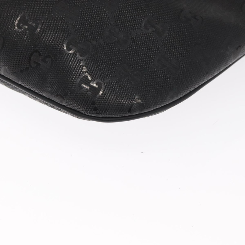 【日本直送】GUCCI GG帆布GG系列斜背包 PVC材質 黑銀 211110 Auth bs31846-14