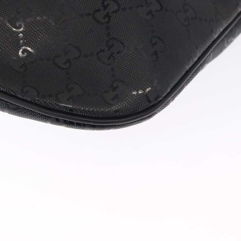 【日本直送】GUCCI GG帆布GG系列斜背包 PVC材質 黑銀 211110 Auth bs31846-15