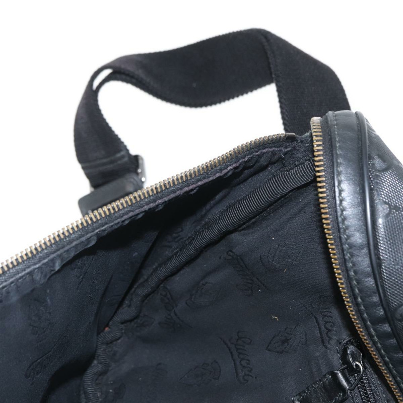 【日本直送】GUCCI GG帆布GG系列斜背包 PVC材質 黑銀 211110 Auth bs31846-20