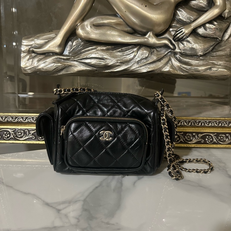 ✨Chanel 24K 小號相機包 99新 帶膜 好價🖤-1