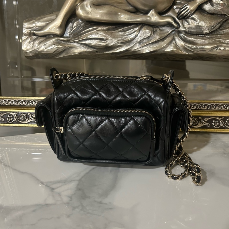✨Chanel 24K 小號相機包 99新 帶膜 好價🖤-2