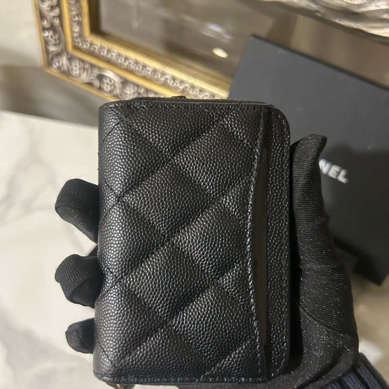 ✨Chanel 黑金愛心卡包 99新 晶片款🖤-1