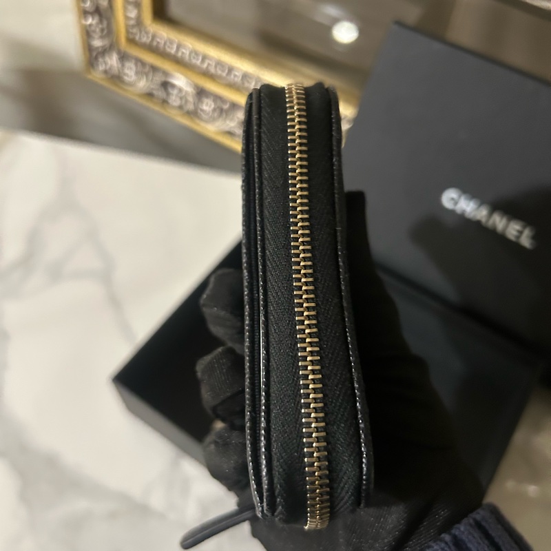✨Chanel 黑金愛心卡包 99新 晶片款🖤-2
