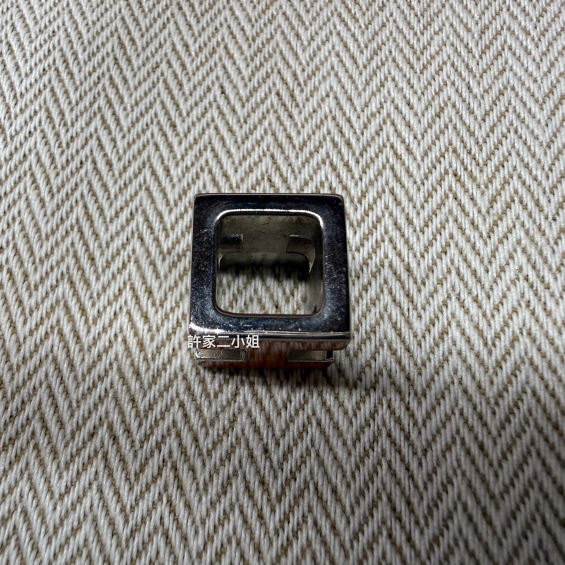 Hermes 橙色琺瑯H方型項鍊頭-7