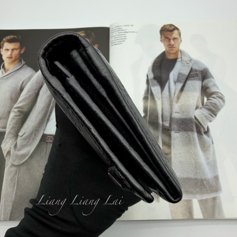 GUCCI Guccissima 經典GG 壓紋扣式黑色長夾-22