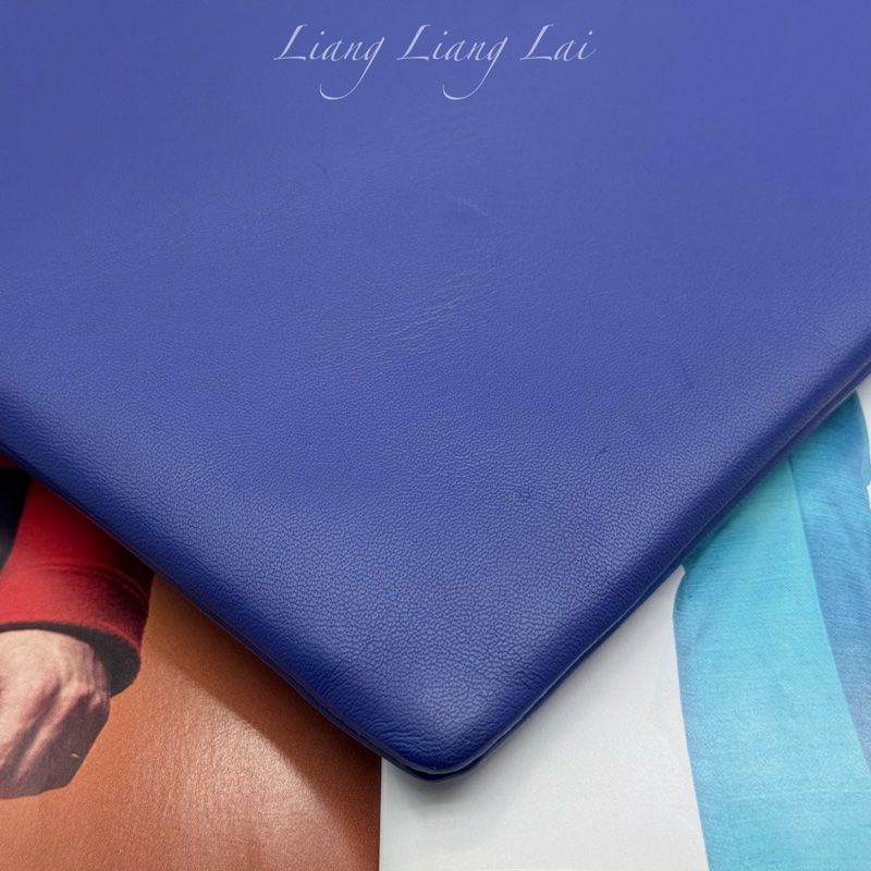 CELINE 經典Trio藍黑撞色小羊皮手拿包-22