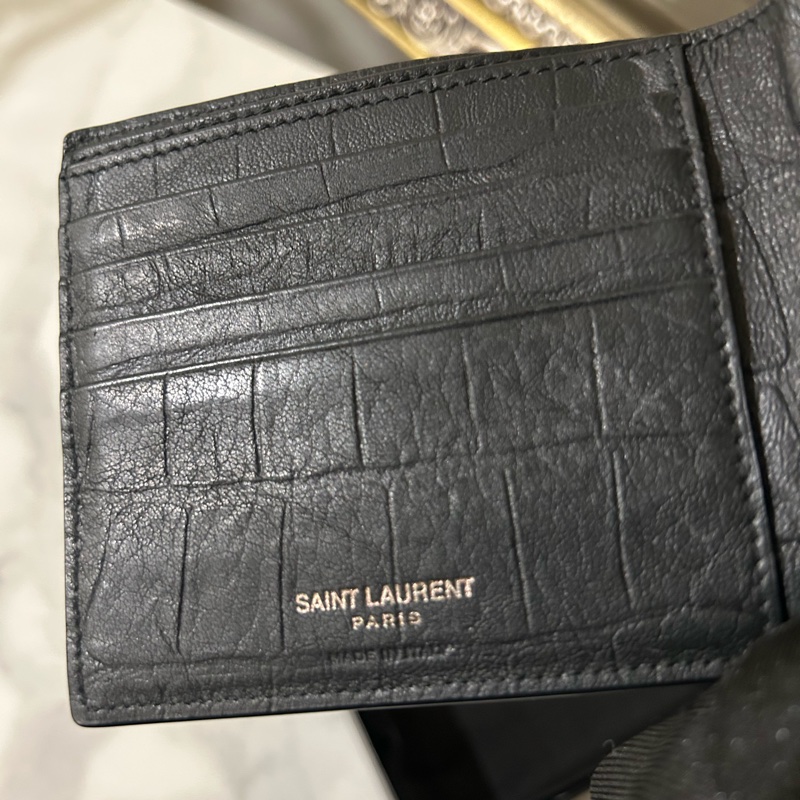 ✨Saint Laurent YSL so black 黑色鱷魚壓紋 🖤-4