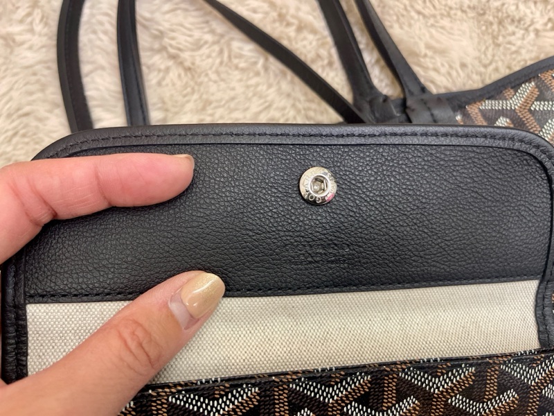 Goyard拖特包，中，黑色-20