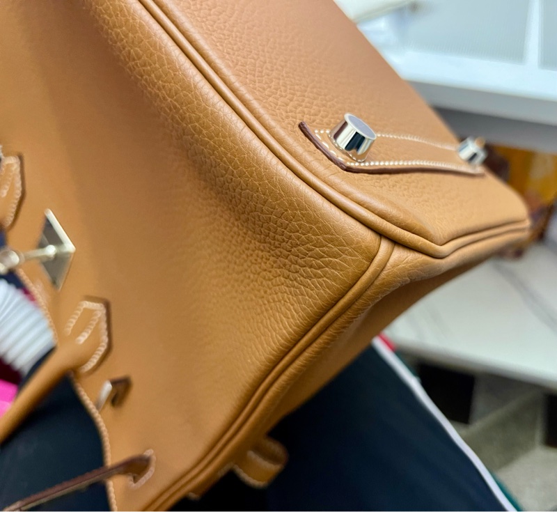 Birkin30金棕銀扣-15