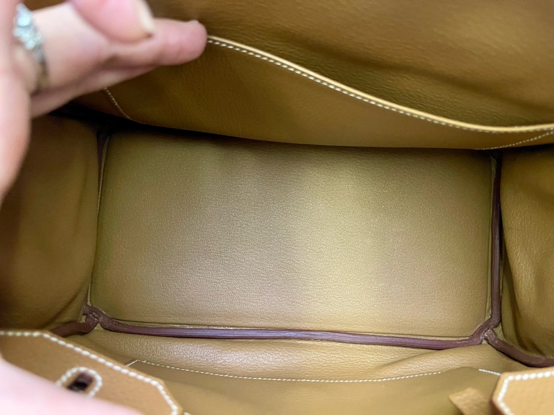Birkin30金棕銀扣-16