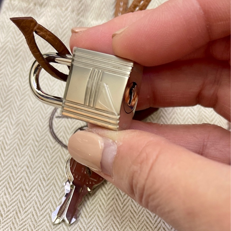 Birkin30金棕銀扣-26