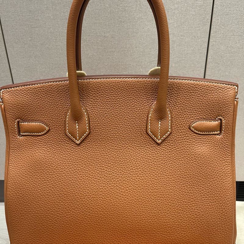 Birkin30金棕銀扣,-2