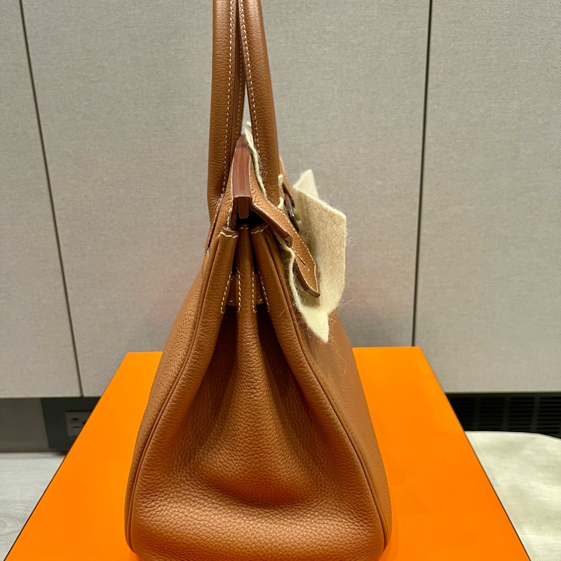 Birkin30金棕銀扣,-4