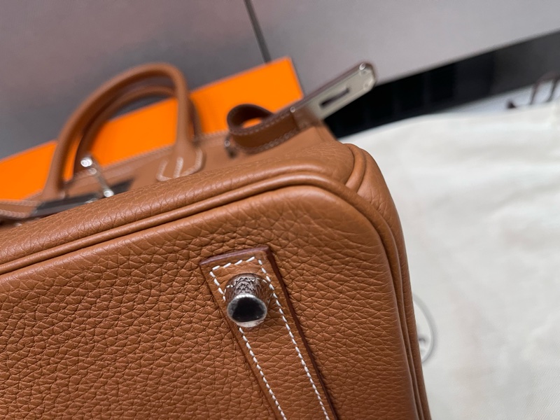 Birkin30金棕銀扣,-9