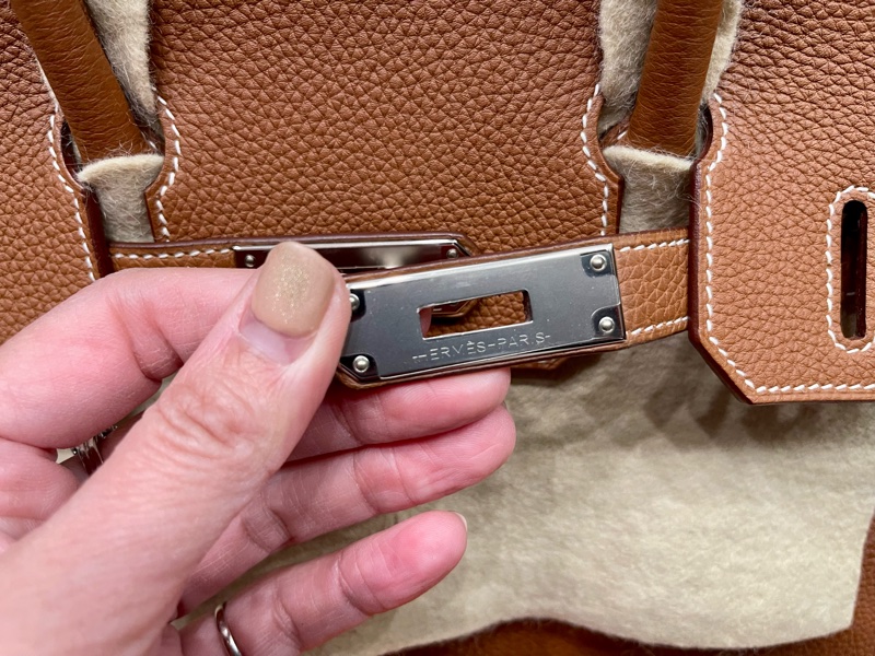 Birkin30金棕銀扣,-19